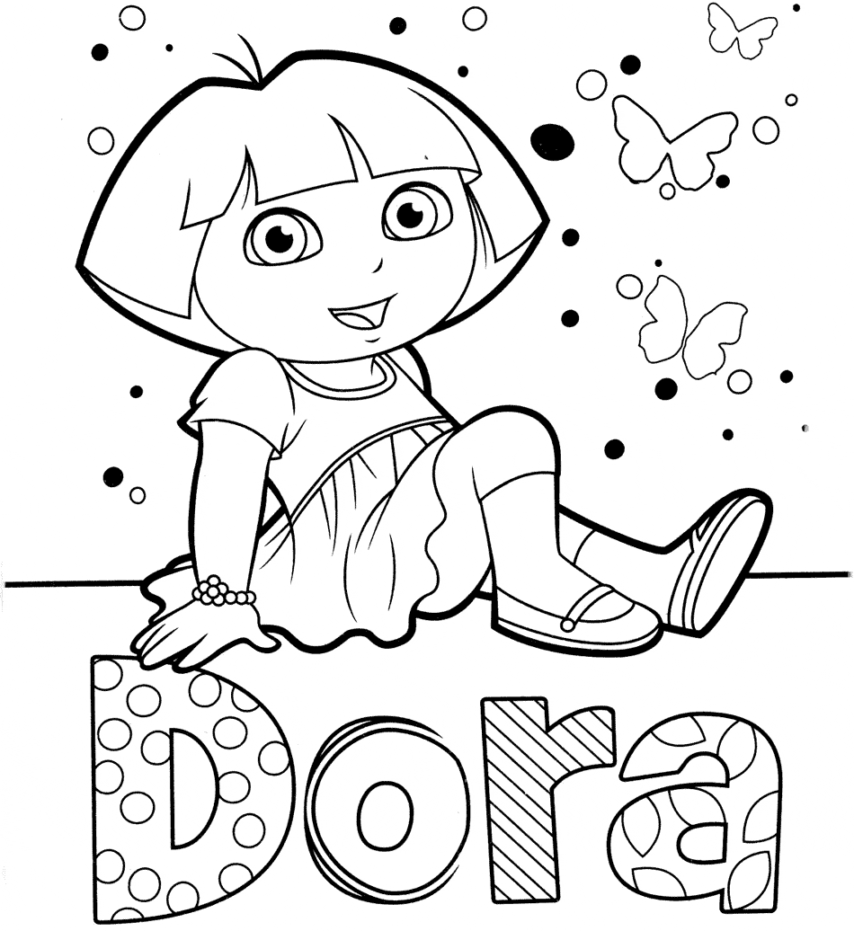 Desenho de Dora Aventureira Desenho Colorir Imprimir 10