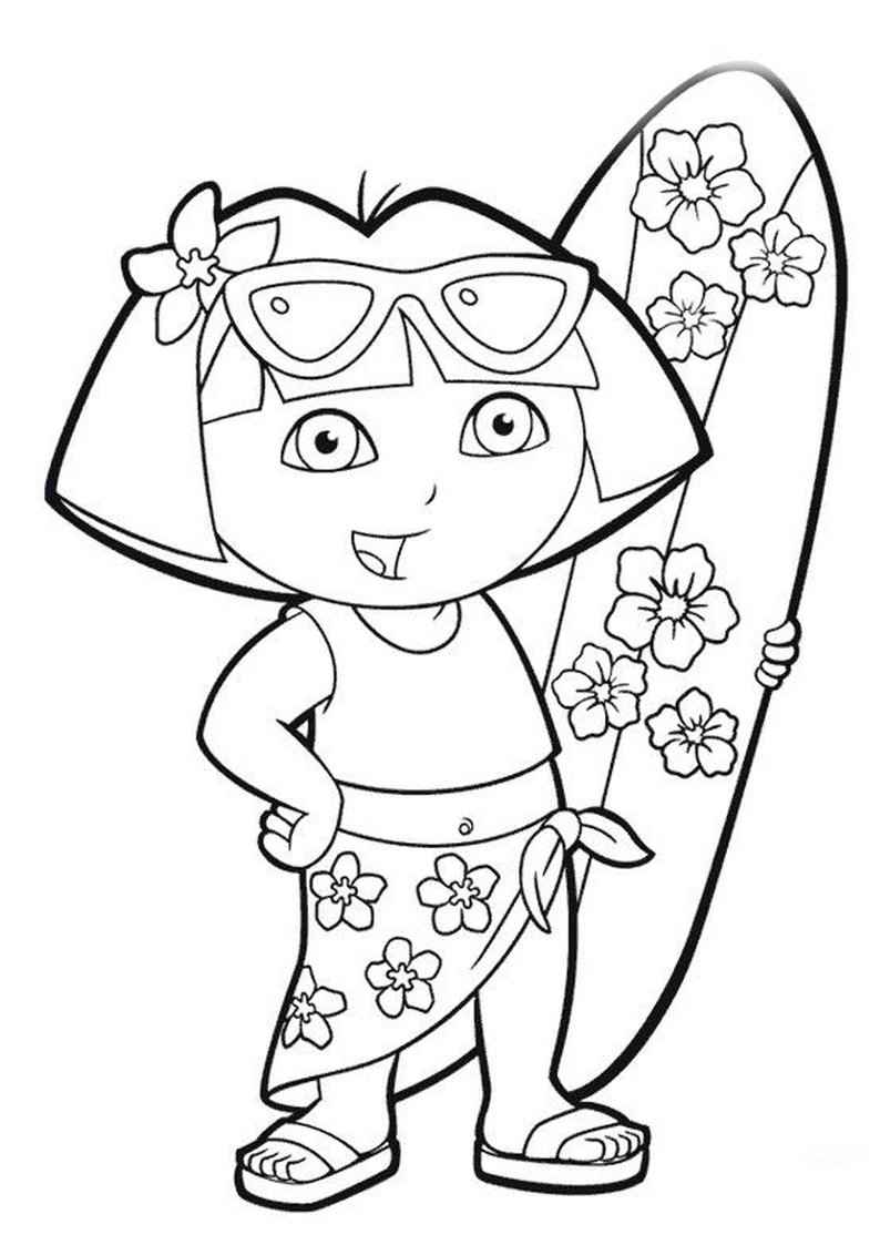 Desenho de Dora Aventureira Desenho Colorir Imprimir 14