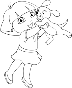 Desenho de Dora Aventureira Desenho Colorir Imprimir 15