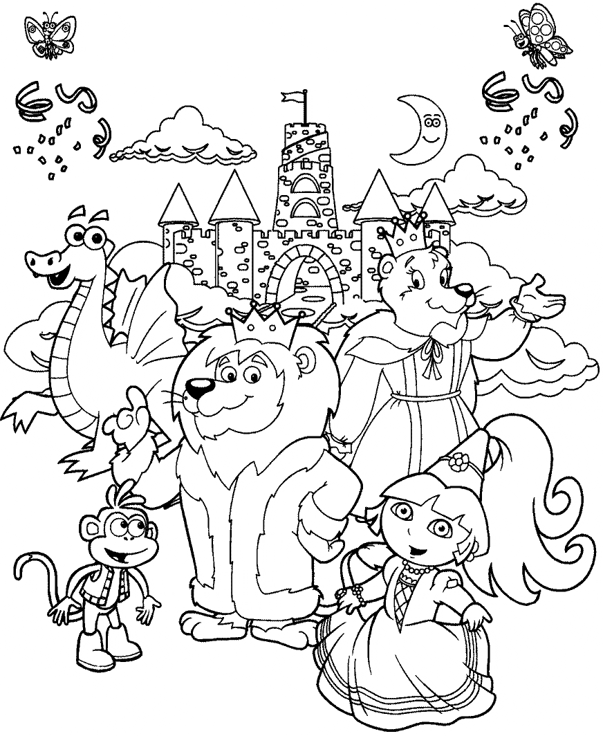 Desenho de Dora Aventureira Desenho Colorir Imprimir 21