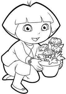 Desenho de Dora Aventureira Desenho Colorir Imprimir 22