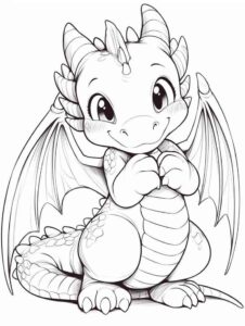 Desenho de Dragao Desenho Colorir Imprimir 05