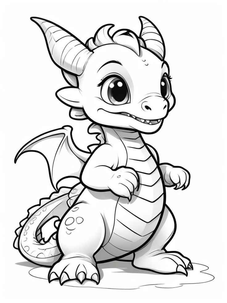 Desenho de Dragao Desenho Colorir Imprimir 12