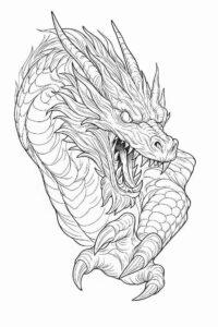 Desenho de Dragao Desenho Colorir Imprimir 13