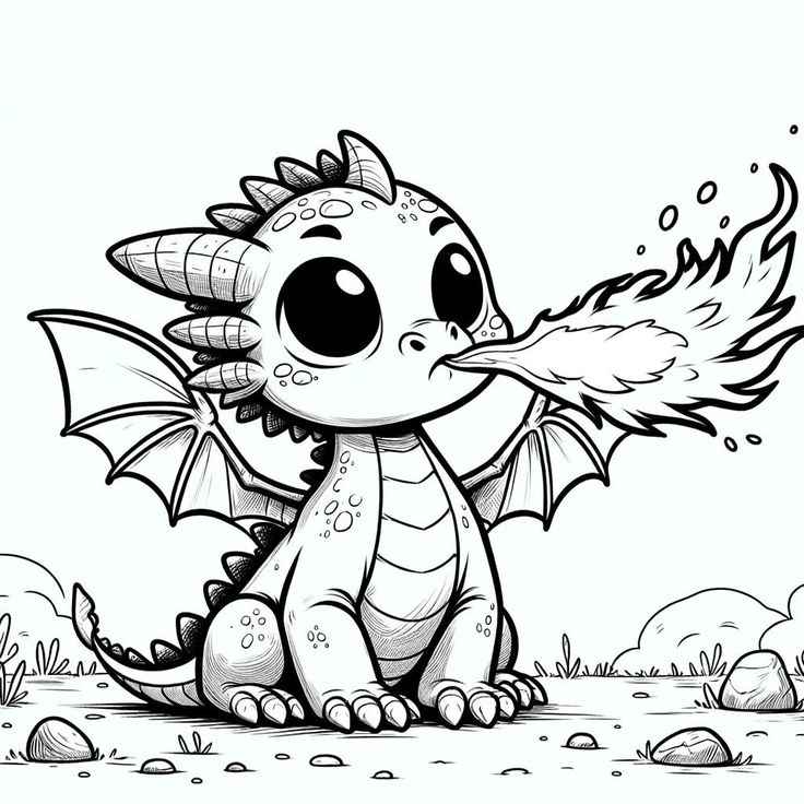 Desenho de Dragao Desenho Colorir Imprimir 15