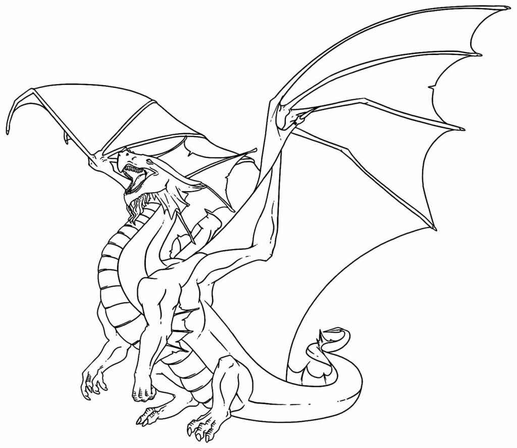Desenho de Dragao Desenho Colorir Imprimir 21
