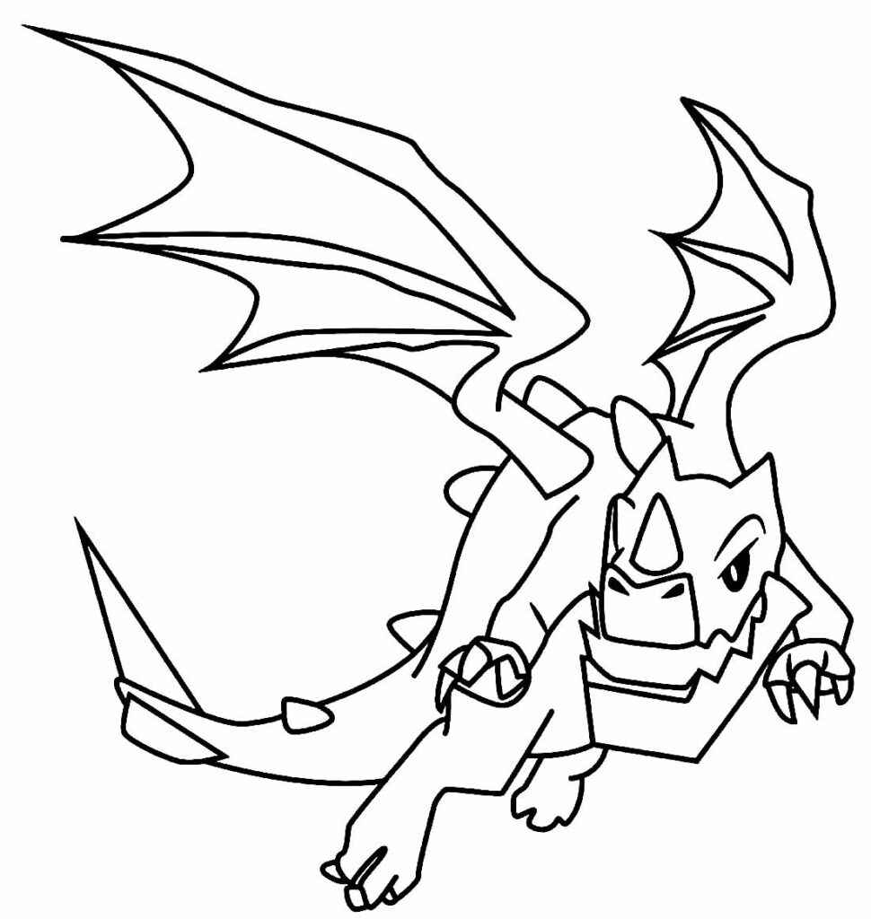 Desenho de Dragao Desenho Colorir Imprimir 23