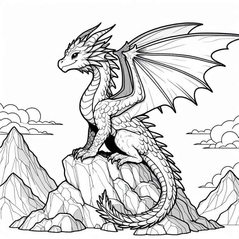 Desenho de Dragao Desenho Colorir Imprimir 48