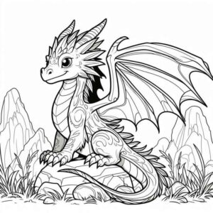 Desenho de Dragao Desenho Colorir Imprimir 49