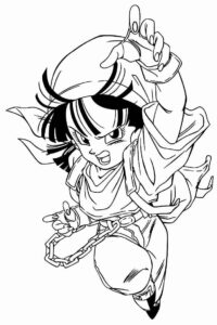 Desenho de Dragon Ball Gt Para Colorir Pan