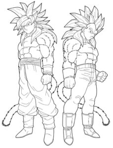 Desenho de Dragon Ball Z Desenho Colorir Imprimir 2
