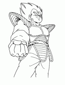 Desenho de Dragon Ball Z Desenho Colorir Imprimir 3