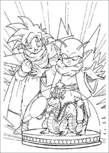 Desenho de Dragon Ball Z Para Colorir 16