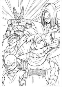 Desenho de Dragon Ball Z Para Colorir 18