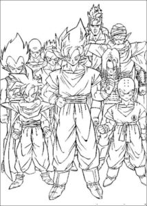 Desenho de Dragon Ball Z Para Colorir 7