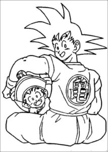 Desenho de Dragon Ball Z Para Colorir 8