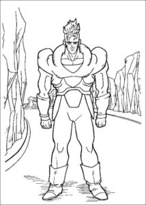 Desenho de Dragon Ball Z Para Colorir Android 16