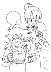 Desenho de Dragon Ball Z Para Colorir Ghan Titi