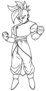 Desenho de Dragon Ball Z Para Colorir Kaioshin