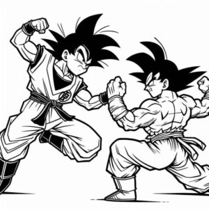 Desenho de Duelo Dynamic Dragon Ball
