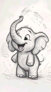 Desenho de Elefante Desenho Colorir Imprimir 04