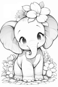 Desenho de Elefante Desenho Colorir Imprimir 05