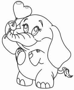 Desenho de Elefante Desenho Colorir Imprimir 09