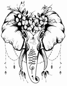Desenho de Elefante Desenho Colorir Imprimir 16