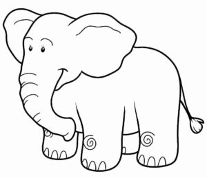 Desenho de Elefante Desenho Colorir Imprimir 19