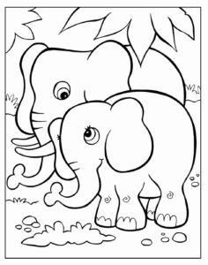 Desenho de Elefante Desenho Colorir Imprimir 21