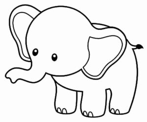 Desenho de Elefante Desenho Colorir Imprimir 22
