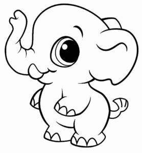 Desenho de Elefante Desenho Colorir Imprimir 24