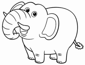 Desenho de Elefante Desenho Colorir Imprimir 26