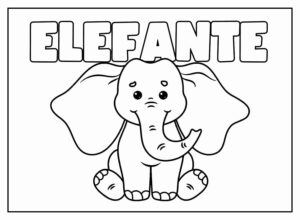 Desenho de Elefante Desenho Colorir Imprimir 41