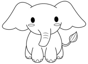 Desenho de Elefante Desenho Colorir Imprimir 51