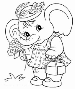 Desenho de Elefante Desenho Colorir Imprimir 58
