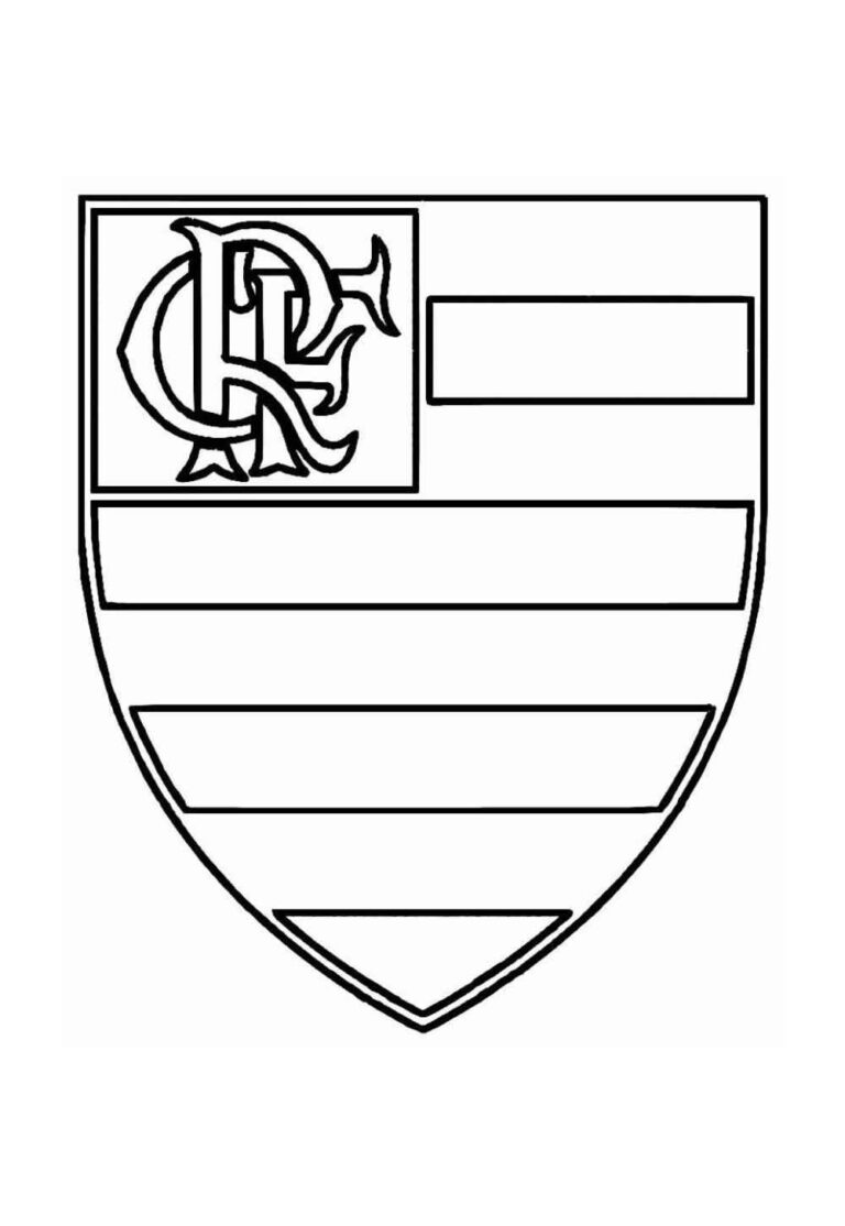 Desenhos do Flamengo para Imprimir e Colorir