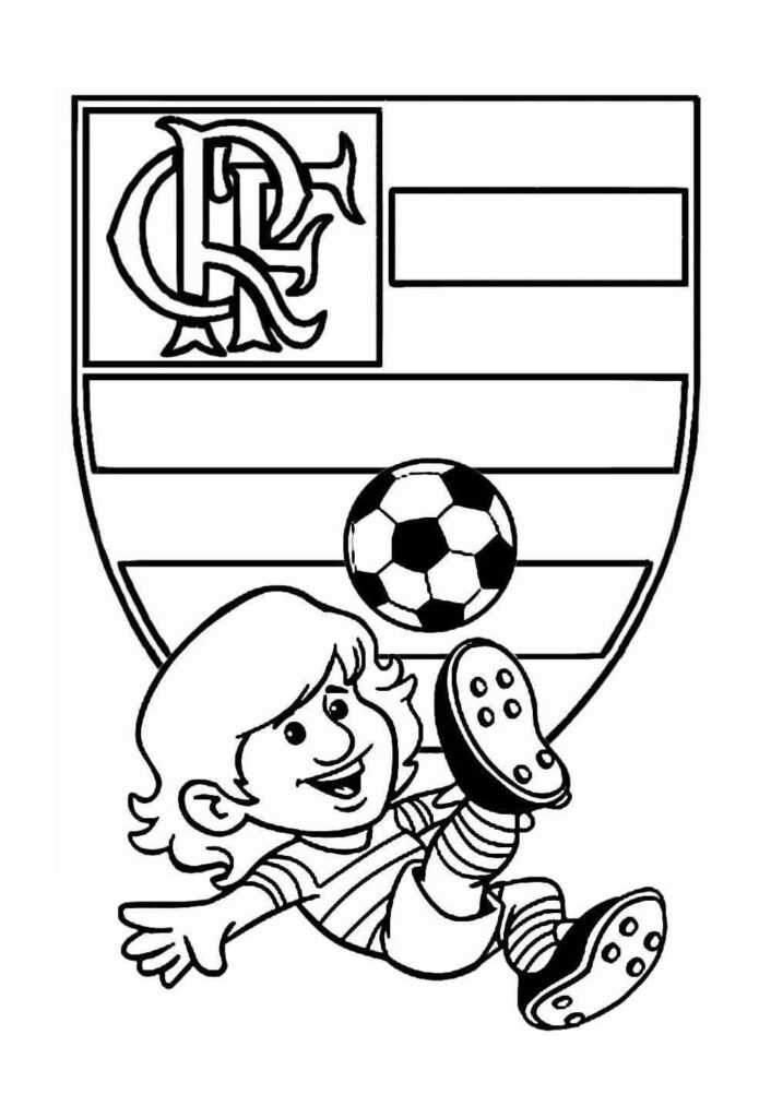 Desenhos do Flamengo para Imprimir e Colorir