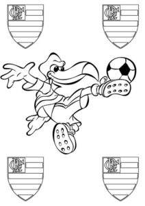 Desenho de Flamengo Desenho Colorir Imprimir 16