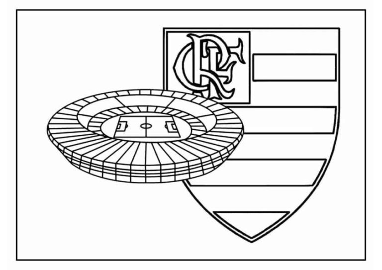 Desenhos do Flamengo para Imprimir e Colorir