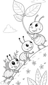 Desenho de Formiga Desenho Colorir Imprimir 02