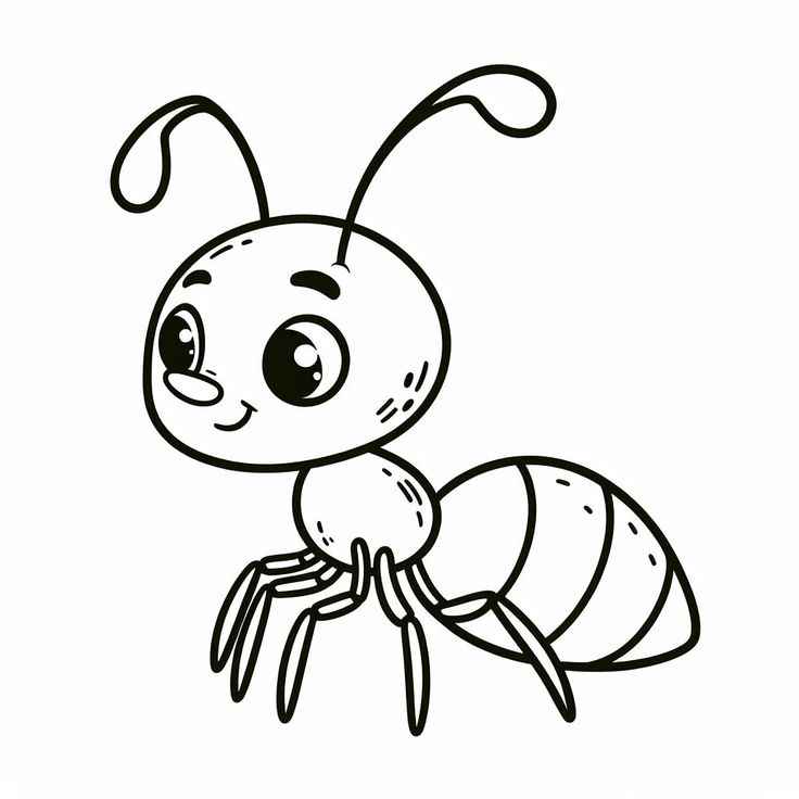 Desenho de Formiga Desenho Colorir Imprimir 03