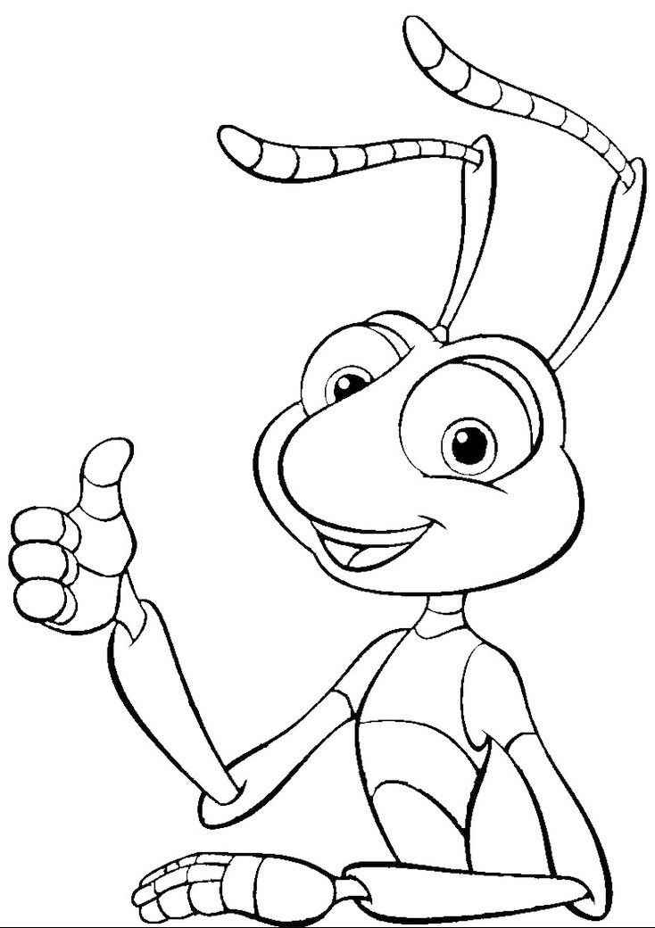 Desenho de Formiga Desenho Colorir Imprimir 04