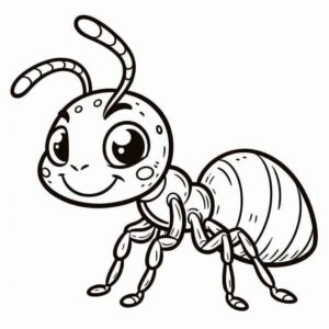 Desenho de Formiga Desenho Colorir Imprimir 06
