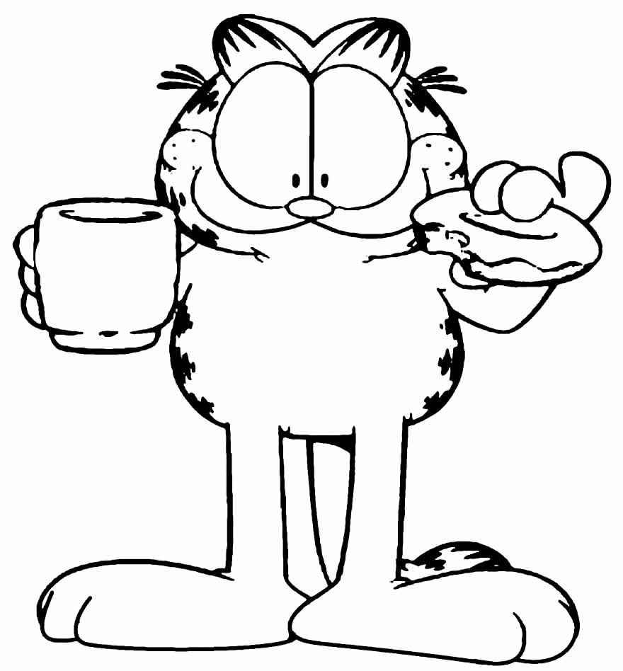 Desenho de Garfield Desenho Colorir Imprimir 01