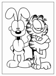 Desenho de Garfield Desenho Colorir Imprimir 08