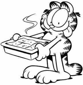 Desenho de Garfield Desenho Colorir Imprimir 11