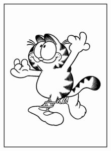 Desenho de Garfield Desenho Colorir Imprimir 12