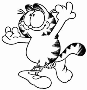 Desenho de Garfield Desenho Colorir Imprimir 13