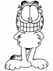 Desenho de Garfield Desenho Colorir Imprimir 14